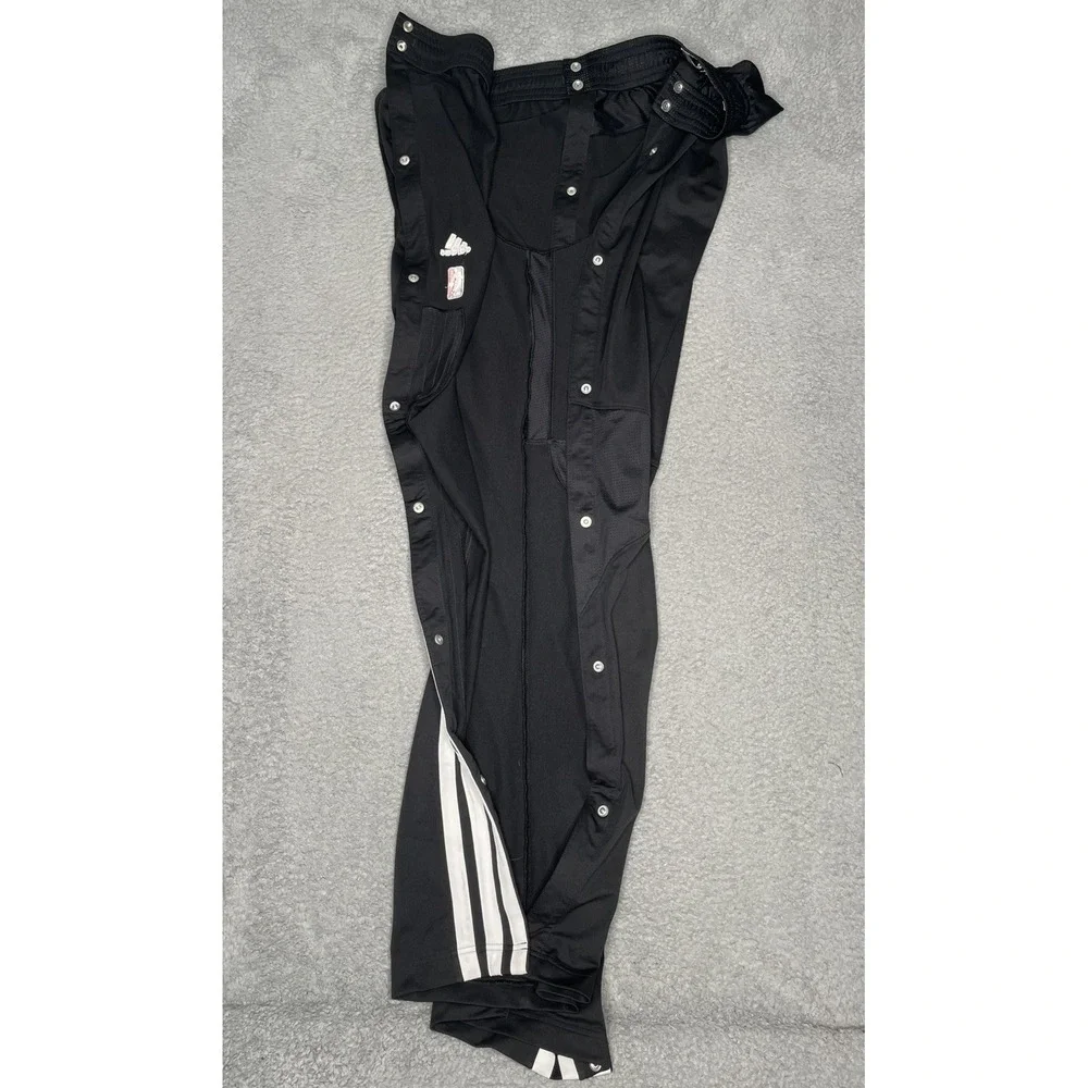 Adidas‎ Sacramento Kings NBA Warm Pants Mens 3XL Length +2 Side Button Snap Away